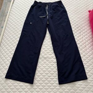 Figs Navy Isabel Wide Leg Pants